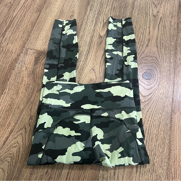 Lululemon Fast and Free Tight 25" Nulux Heritage 365 Camo Crispin Green Multi - Picture 4 of 5